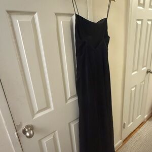 Free People Black Silk Maxi Dress